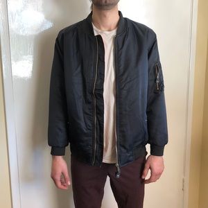 Reversible bomber jacket